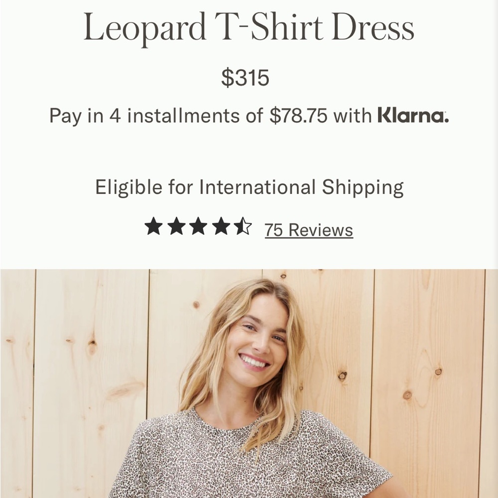 Jenni Kayne leopard  T-shirt dress. From last season